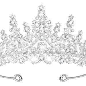 Tiara Crown for Women, Headband Hair Accessories for Birthday Wedding Party Cost